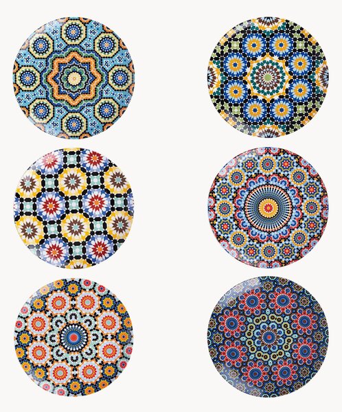 Komplet talerzy z porcelany Marrakech, 6 elem