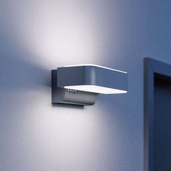 STEINEL Kinkiet zewnętrzny LED L 810 C, czarny, aluminium, nowoczesny