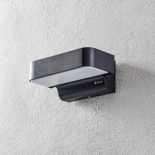 STEINEL Kinkiet zewnętrzny LED L 800 C, czarny, aluminium, nowoczesny