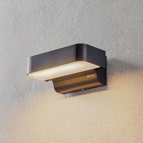 STEINEL Kinkiet zewnętrzny LED L 800 C, czarny, aluminium, nowoczesny