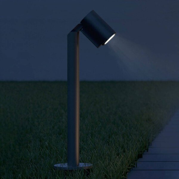 STEINEL Słupek oświetleniowy LED Spot Way, czarny, aluminium, nowoczesny