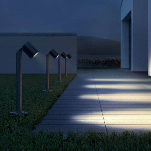 STEINEL Słupek oświetleniowy LED Spot Way, czarny, aluminium, nowoczesny