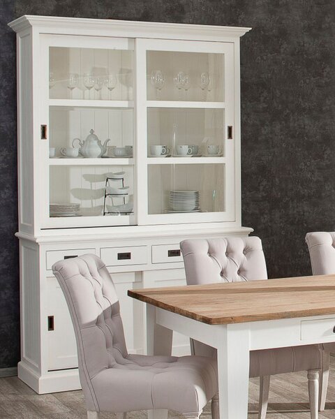 Witryna Milton z 4 szufladami 144x53x226cm