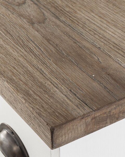 Komoda Brighton 11 szuflad white&natural