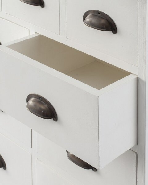 Komoda Brighton 11 szuflad white&natural