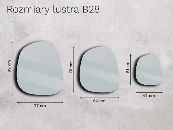 Lustro brązowe Base B28