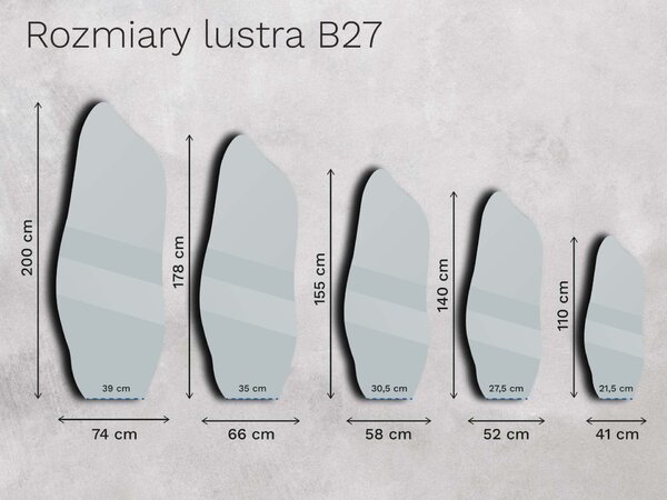 Lustro brązowe Base B27
