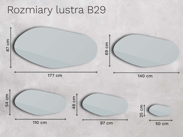 Lustro brązowe Base B29