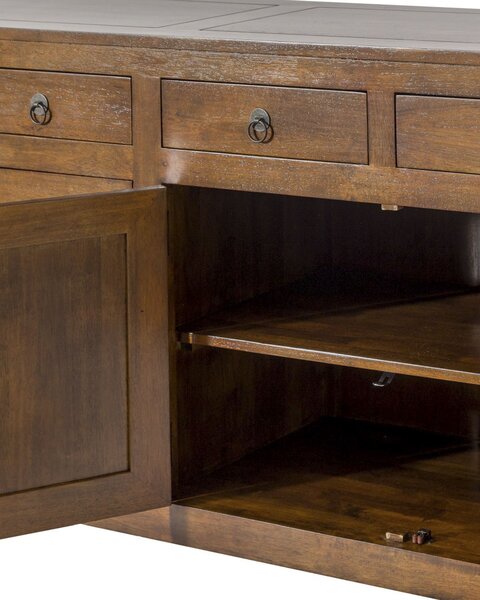Komoda Ibuku 4drzwi + 4 szuflady, brown 174x50x90cm
