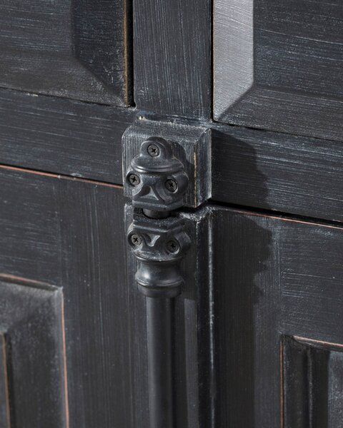Komoda 240x48x94 old black & natural
