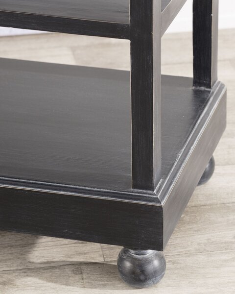 Kredens Rimir 160x50x220 old black & natural