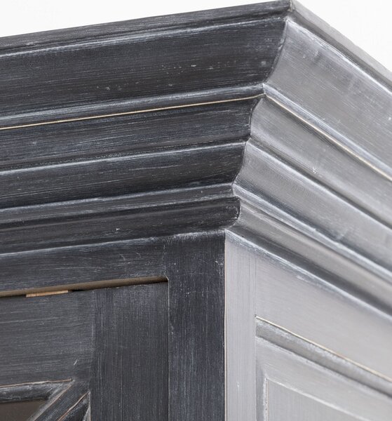 Kredens Rimir 160x50x220 old black & natural
