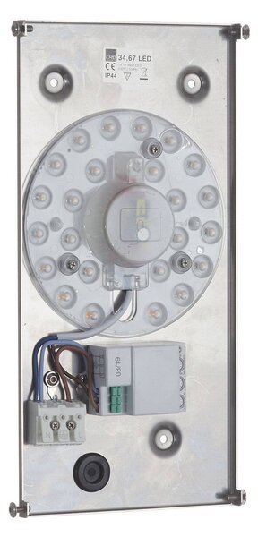 CMD Lampa zewnętrzna z czujnikiem ruchu Aqua Rain, aluminiowy / szary / cynkowy, stal szlachetna, nowoczesny