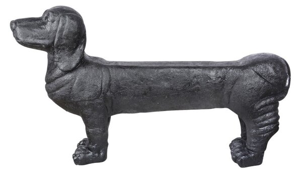 Czarna ławka ogrodowa Dachshund – Esschert Design
