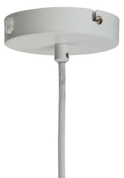 Dyberg Larsen Lampa wisząca designerska Ejka, możliwość ściemniania, biały / opal, salon / jadalnia, metal, design