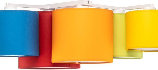 Lampa sufitowa Mona TK Lighting, możliwość ściemniania, multikolor, sypialnia, tkanina / materiał / jedwab, nowoczesny