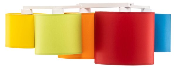 Lampa sufitowa Mona TK Lighting, możliwość ściemniania, multikolor, sypialnia, tkanina / materiał / jedwab, nowoczesny