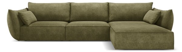 Zielony narożnik (prawostronny) Vanda – Mazzini Sofas