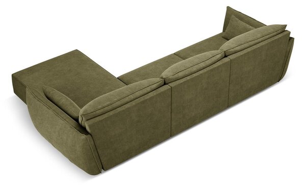 Zielony narożnik (prawostronny) Vanda – Mazzini Sofas