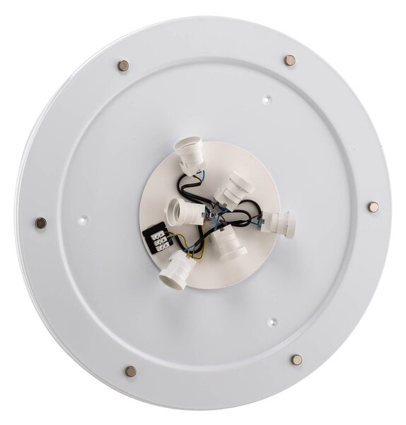 Lampa sufitowa Rondo TK Lighting, możliwość ściemniania, biały / opal, sypialnia, tkanina / materiał / jedwab, nowoczesny