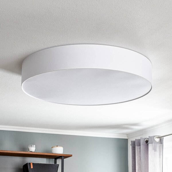 Lampa sufitowa Rondo TK Lighting, możliwość ściemniania, biały / opal, sypialnia, tkanina / materiał / jedwab, nowoczesny