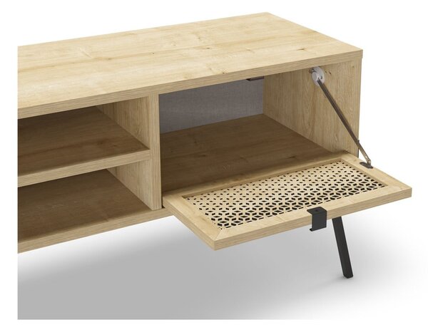 Szafka pod TV w dekorze dębu 140x51 cm Ecrin – Marckeric