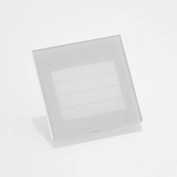 Arcchio oprawa wpuszczana ścienna LED Zamo, raster, biały, metal, IP65 Zamo Arcchio, możliwość ściemniania, biały / opal, przedpokój, aluminium, nowoczesny