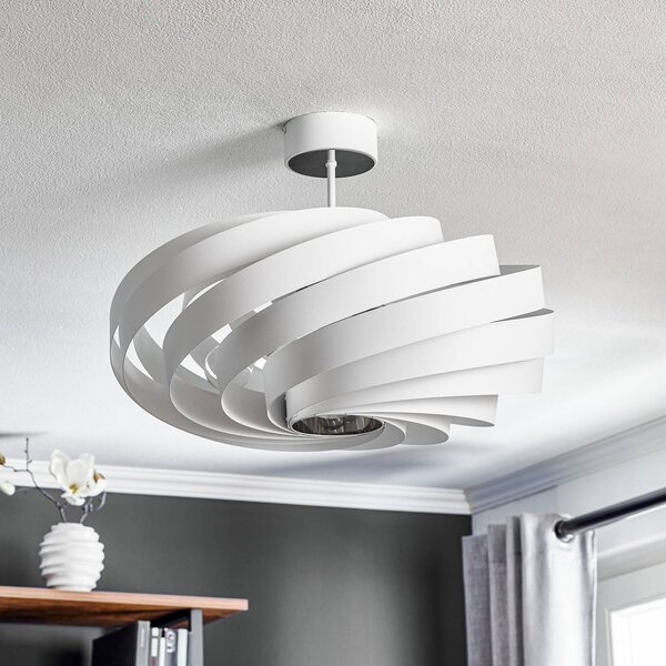 Lampa sufitowa Vento Domiluce, możliwość ściemniania, biały / opal, salon / jadalnia, metal, nowoczesny