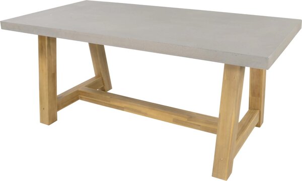 Stół - 180x90x77 cm - Rama z drewna akacjowego - Blat z polistyrenu