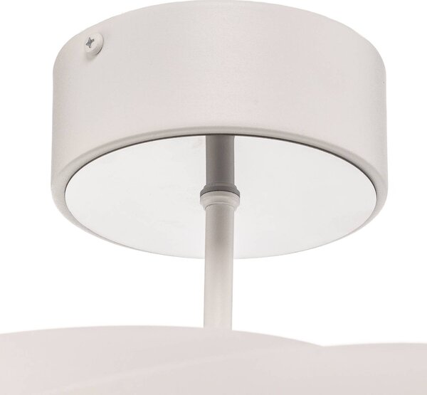 Lampa sufitowa Vento Domiluce, możliwość ściemniania, biały / opal, salon / jadalnia, metal, nowoczesny