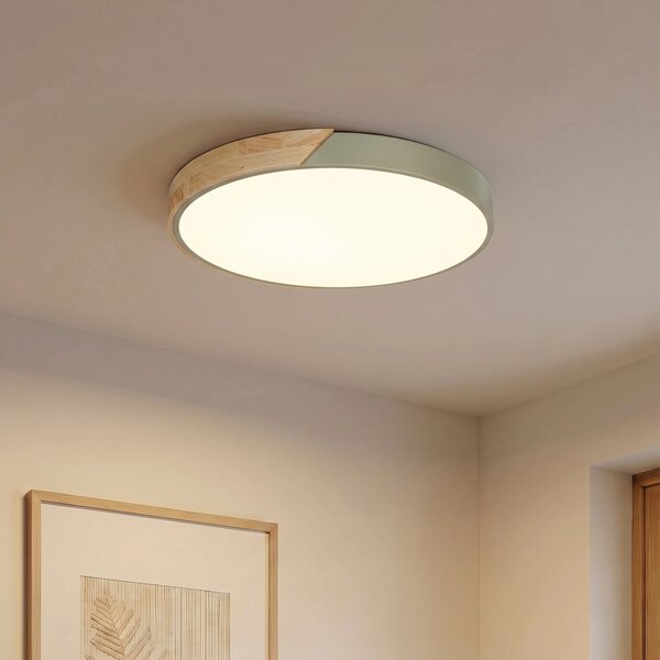 Lampy sufitowe PRIOS, Lynorri, zielony, salon, tworzywo sztuczne, nowoczesny