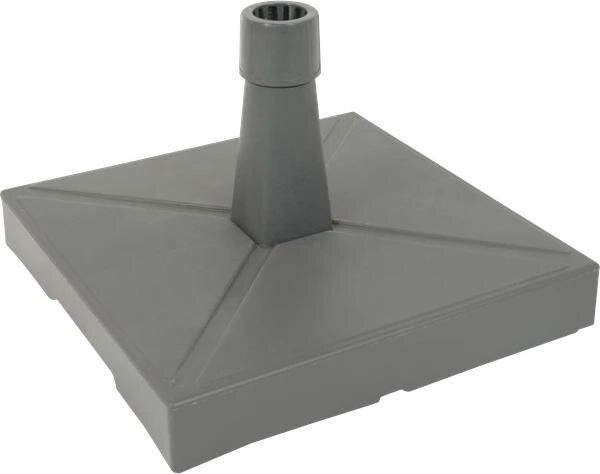 Stojak na parasol plastik/beton - 20 kg - antracyt - 49x49 cm