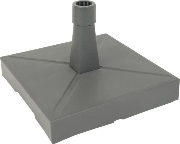 Stojak na parasol plastikowy/betonowy - 30 kg - Z kółkami - Antracytowy