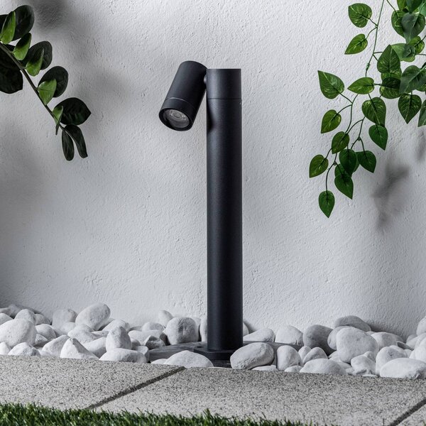 Lampa ogrodowa stojąca Tulimar PRIOS, możliwość ściemniania, czarny, aluminium, nowoczesny