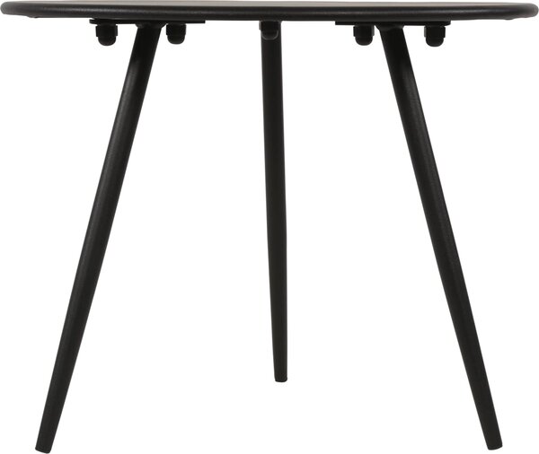 Stolik boczny - Czarny - Ø60x41 cm - Stal