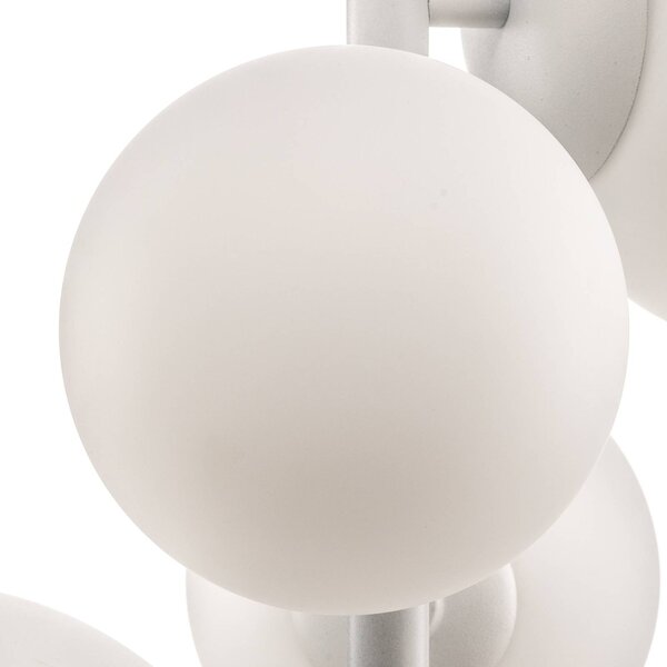 Lampa wisząca Dione ALDEX, możliwość ściemniania, biały / opal, salon / jadalnia, szkło, nowoczesny