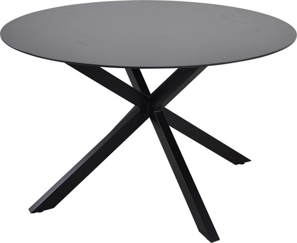 Stół - Okrągły - Ø120 cm - Aluminium - Szkło powlekane