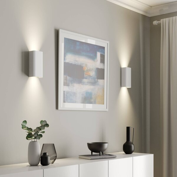 Kinkiet Bergen Nowodvorski Lighting, możliwość ściemniania, biały / opal, salon / jadalnia, metal, nowoczesny