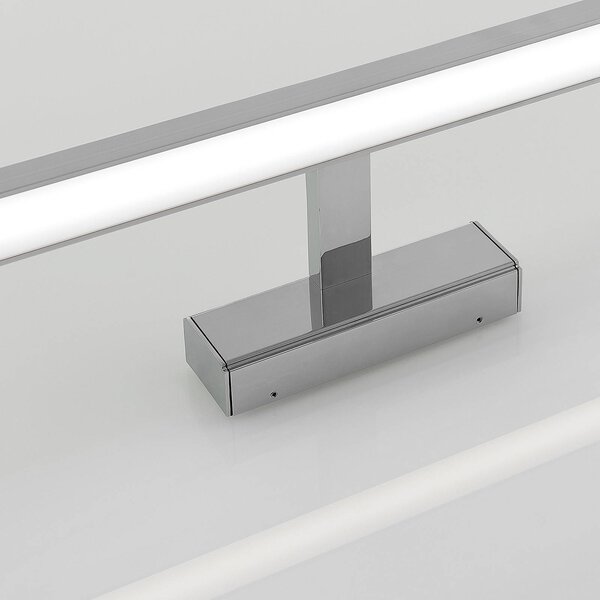 Kinkiet Jukka Lindby, chromowy / srebrny, łazienka, aluminium, nowoczesny