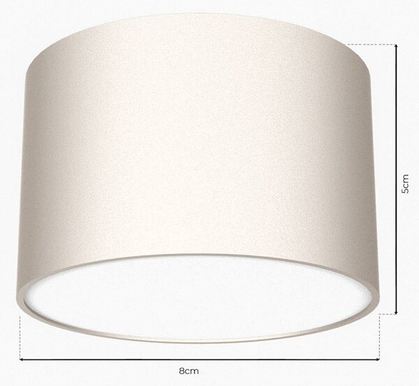 Lampa sufitowa Cloudy Eko-Light, możliwość ściemniania, biały / opal, salon / jadalnia, metal, nowoczesny