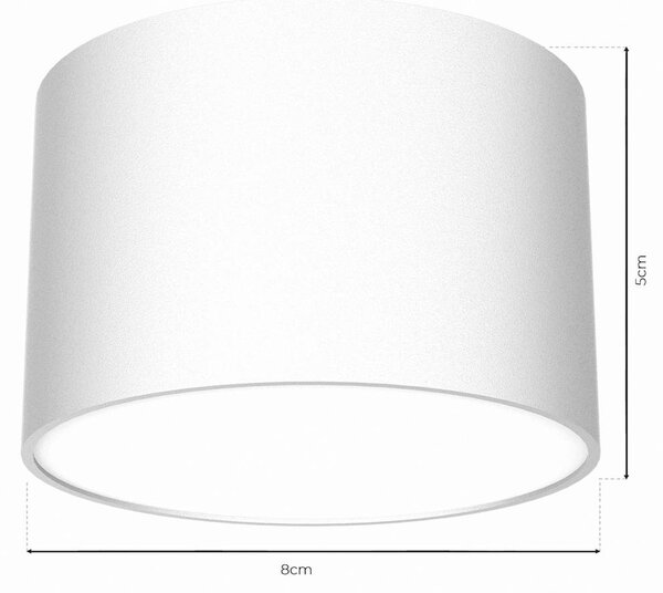 Lampa sufitowa Cloudy Eko-Light, możliwość ściemniania, biały / opal, salon / jadalnia, metal, nowoczesny