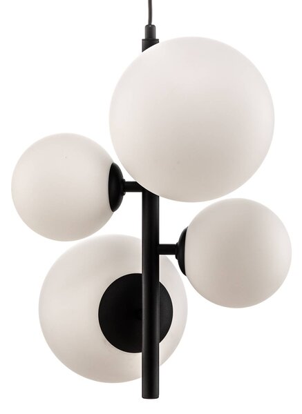 Lampa wisząca Dione ALDEX, możliwość ściemniania, czarny, salon / jadalnia, szkło, nowoczesny