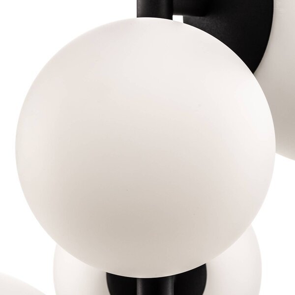 Lampa wisząca Dione ALDEX, możliwość ściemniania, czarny, salon / jadalnia, szkło, nowoczesny