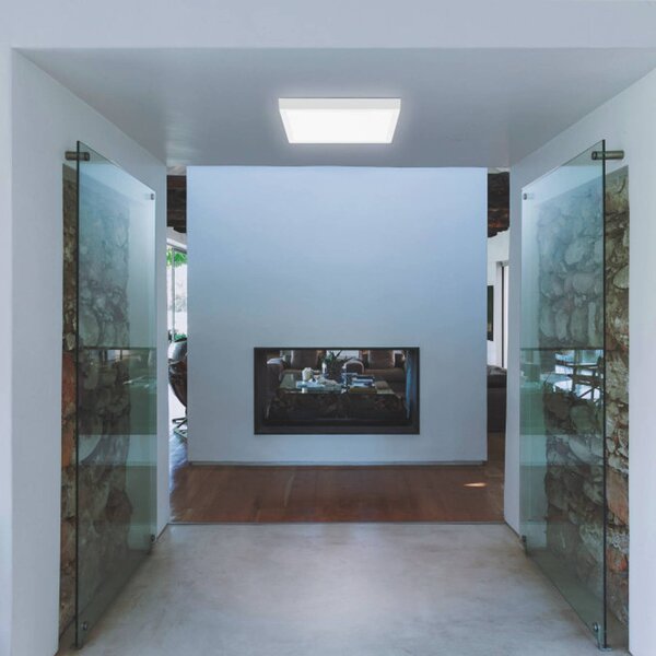 LEDVANCE SMART+ Inteligentna lampa sufitowa Orbis Downlight Surface, możliwość ściemniania, biały / opal, salon / jadalnia, aluminium, nowoczesny