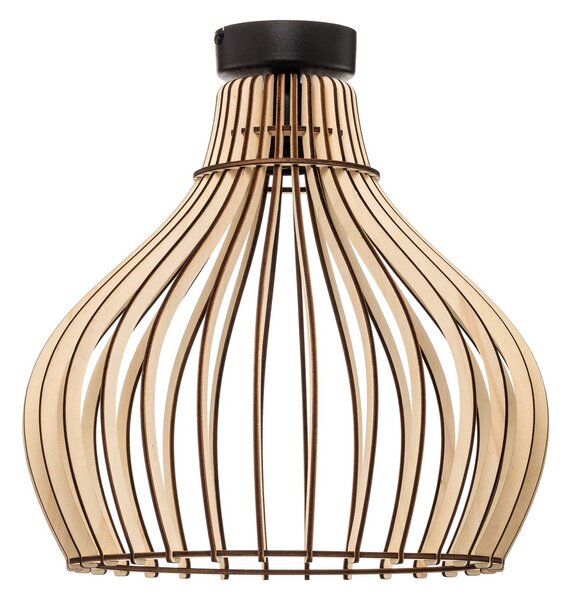 Lampa sufitowa Barrel TEMAR LIGHTING, możliwość ściemniania, jasne drewno, salon / jadalnia, drewno, dworkowy / rustykalny