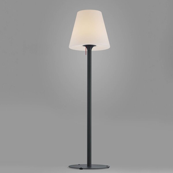 Helestra Lampa stojąca zewnętrzna Moris-XL, czarny, metal, nowoczesny