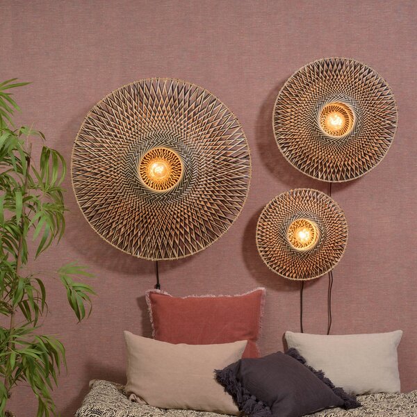 Good & Mojo Kinkiet Bali, jasne drewno, salon / jadalnia, bambus, design