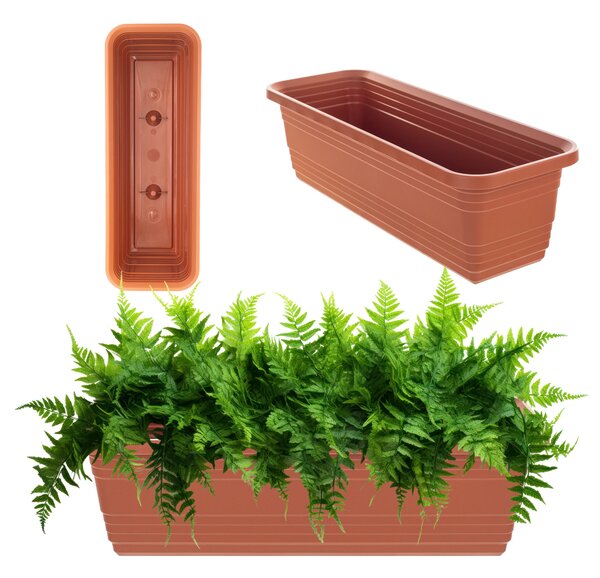 Skrzynka balkonowa Paulin 50cm terrakota