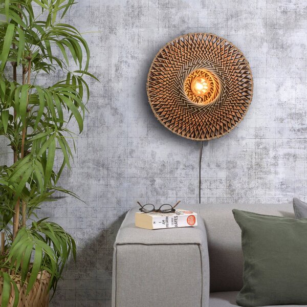 Good & Mojo Kinkiet Bali, jasne drewno, salon / jadalnia, bambus, design
