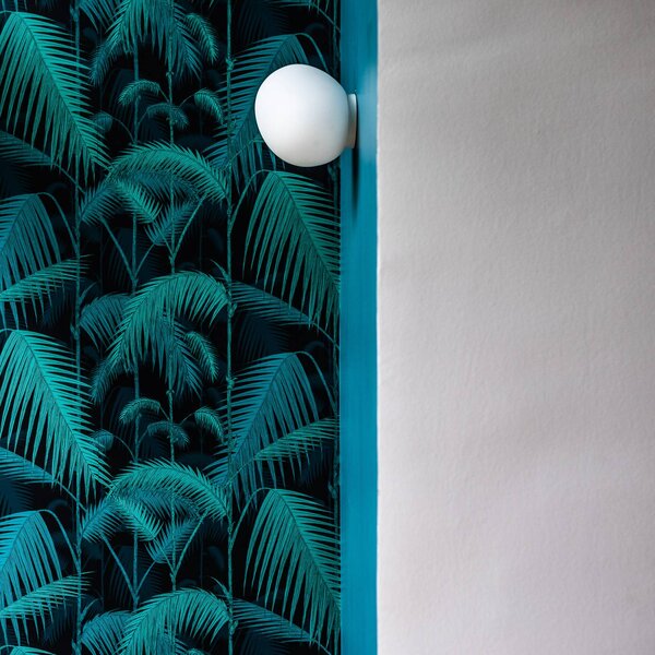 Foscarini Kinkiet designerski Gregg piccola, możliwość ściemniania, biały / opal, przedpokój, szkło, design